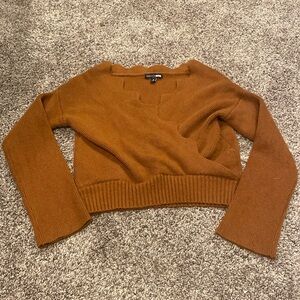 Fall rustic cutout neck top!